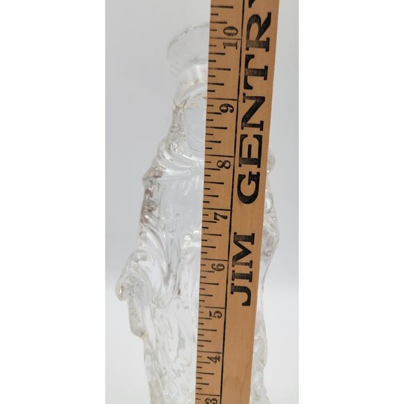 Virgin Mary & Child Statue 8" Tall Religious Clear Glass Figurine Spiritual Gift - Picture 8 of 8